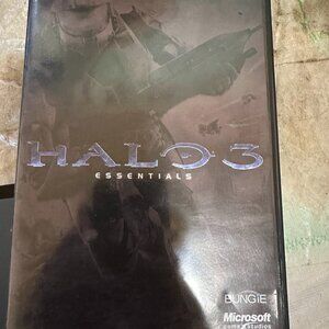 Halo 3 Essentials (Xbox 360, 2007) CIB Complete 2 Discs with Manual & Storyboard